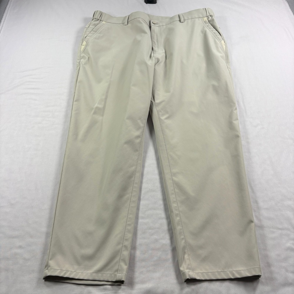 Jack Archer Jetsetter Pants Men 38x28 Beige Chino Tech Stretch Golf Athletic Fit